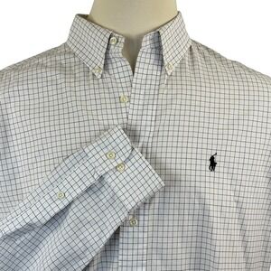 Polo Ralph Lauren Classic Fit Men's Purple/ Black Plaid Button Down Shirt